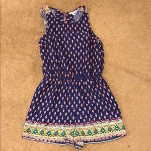 Tribal print romper